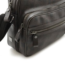 dunhill D-EIGHT D8 shoulder bag PVC leather dark brown