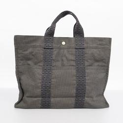 Hermes Tote Bag Air Line MM Canvas Grey Men's Women's