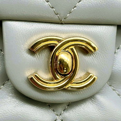 Chanel Chain Shoulder Bag Matelasse Coco Mark Small Shiny Lambskin AS4023 2way