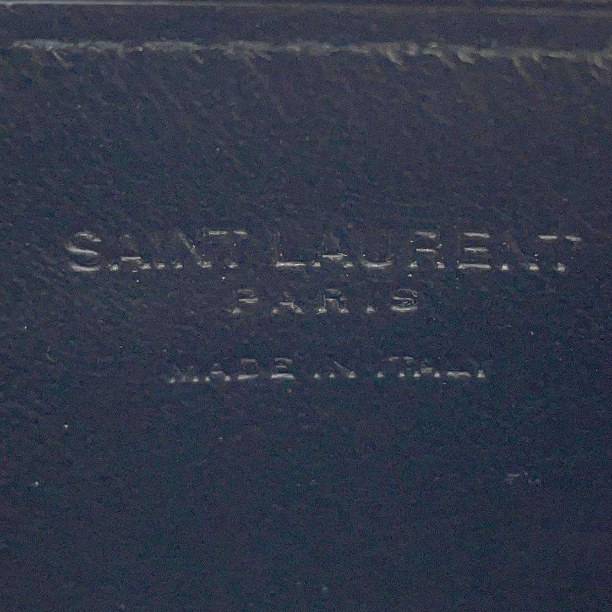 Saint Laurent Business Card Holder/Card Case Fragment Zip Smooth Leather 609362 SAINT LAURENT PARIS