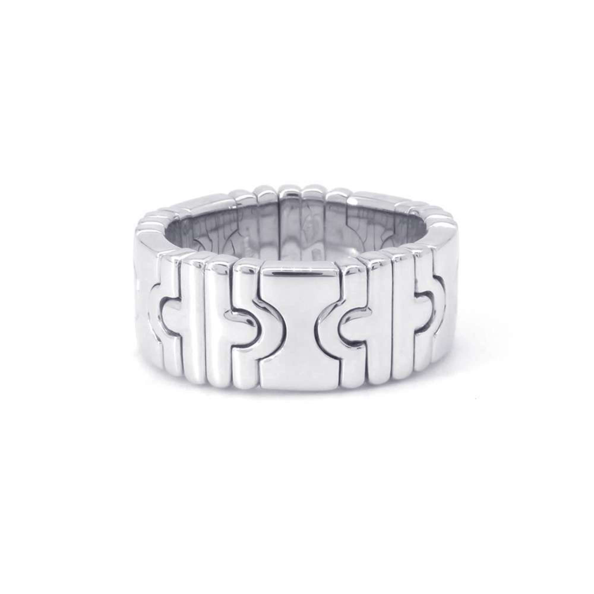 BVLGARI Ring Parentesi K18WG White Gold Size Approx.