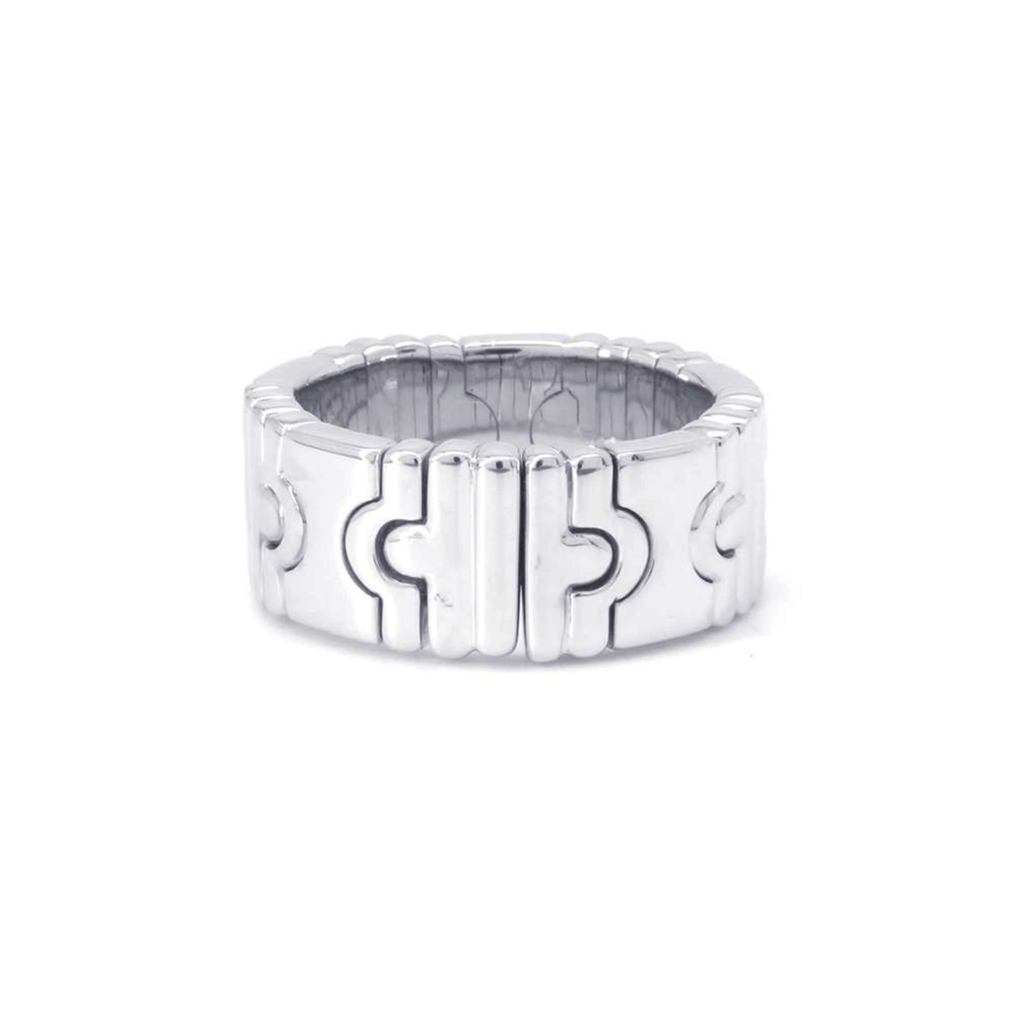 BVLGARI Ring Parentesi K18WG White Gold Size Approx.