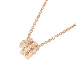 BVLGARI Necklace Serpenti Viper Diamond 0.63ct K18PG Pink Gold 357795