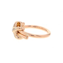 Chaumet Ring Jeux de Liens Diamond 10P 0.12ct K18PG Pink Gold Size 48 081239