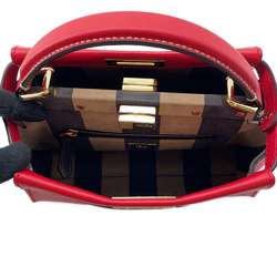 Fendi handbag peekaboo leather 8BN244 FENDI bag 2way shoulder