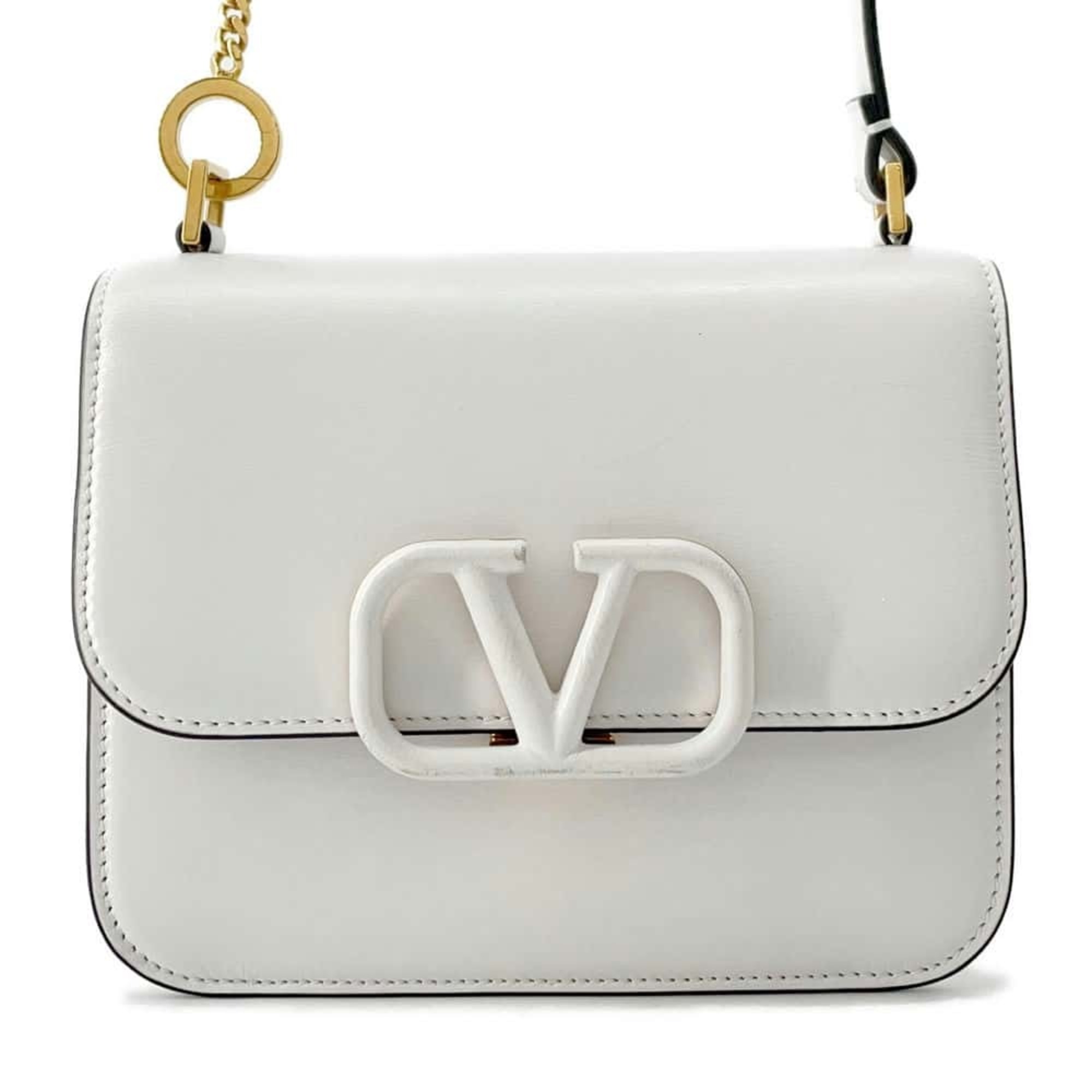 Valentino Garavani Shoulder Bag V Sling Leather VALENTINO Crossbody White