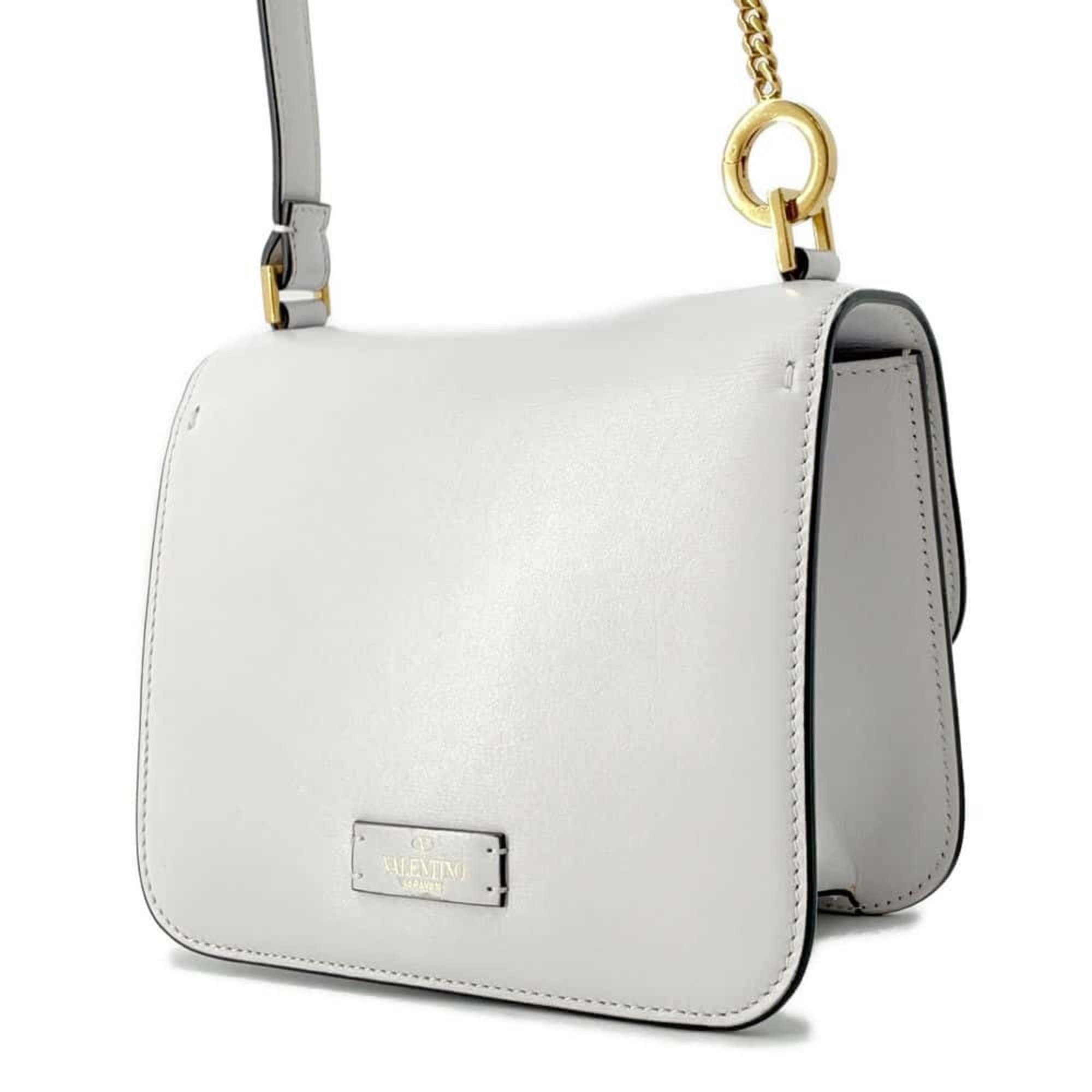 Valentino Garavani Shoulder Bag V Sling Leather VALENTINO Crossbody White