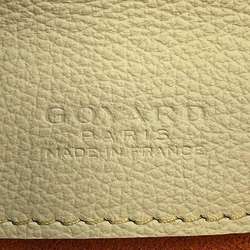 Goyard Chain Shoulder Bag Alexandre Trois Leather GOYARD White