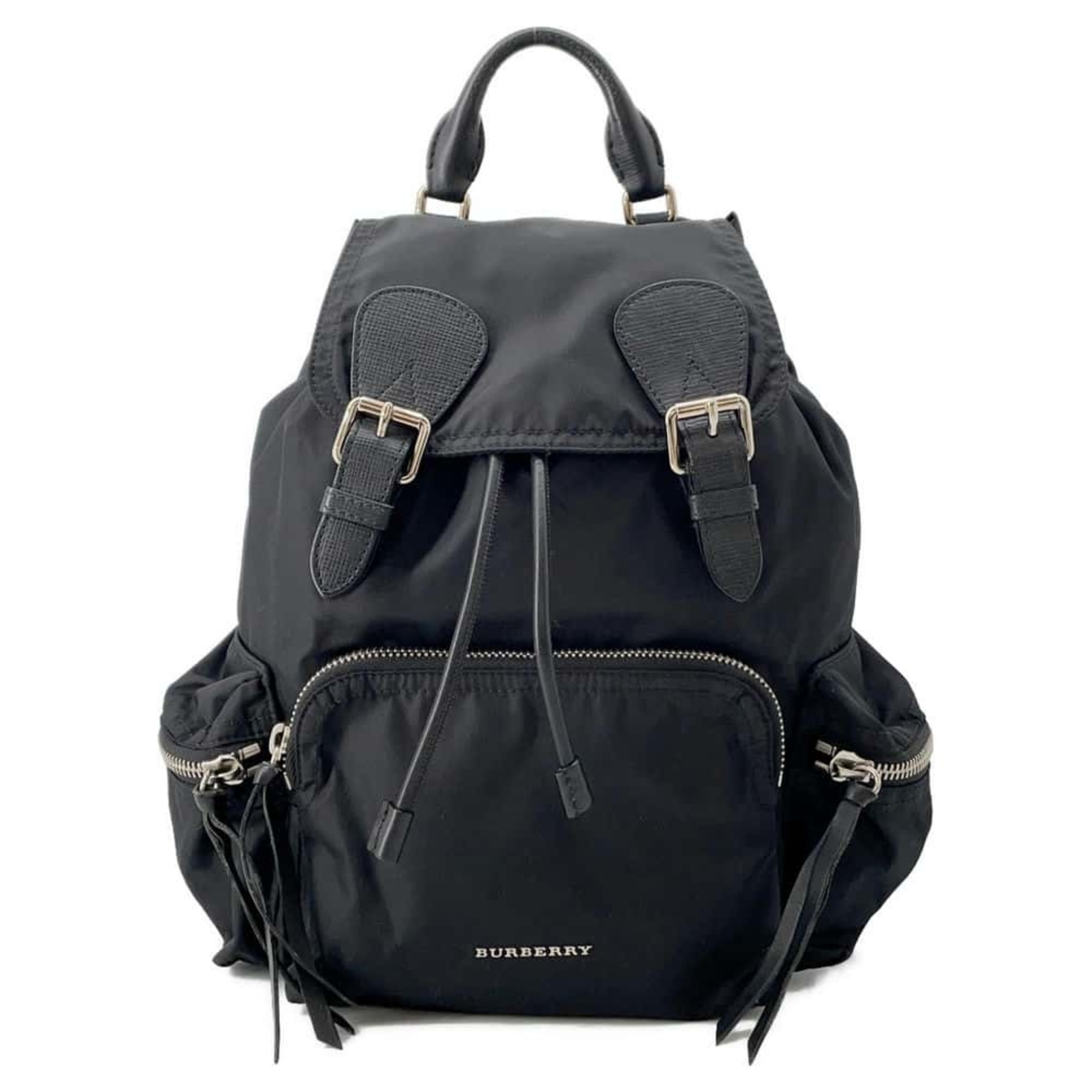 Burberry Backpack Nylon Leather 4048297 BURBERRY Black