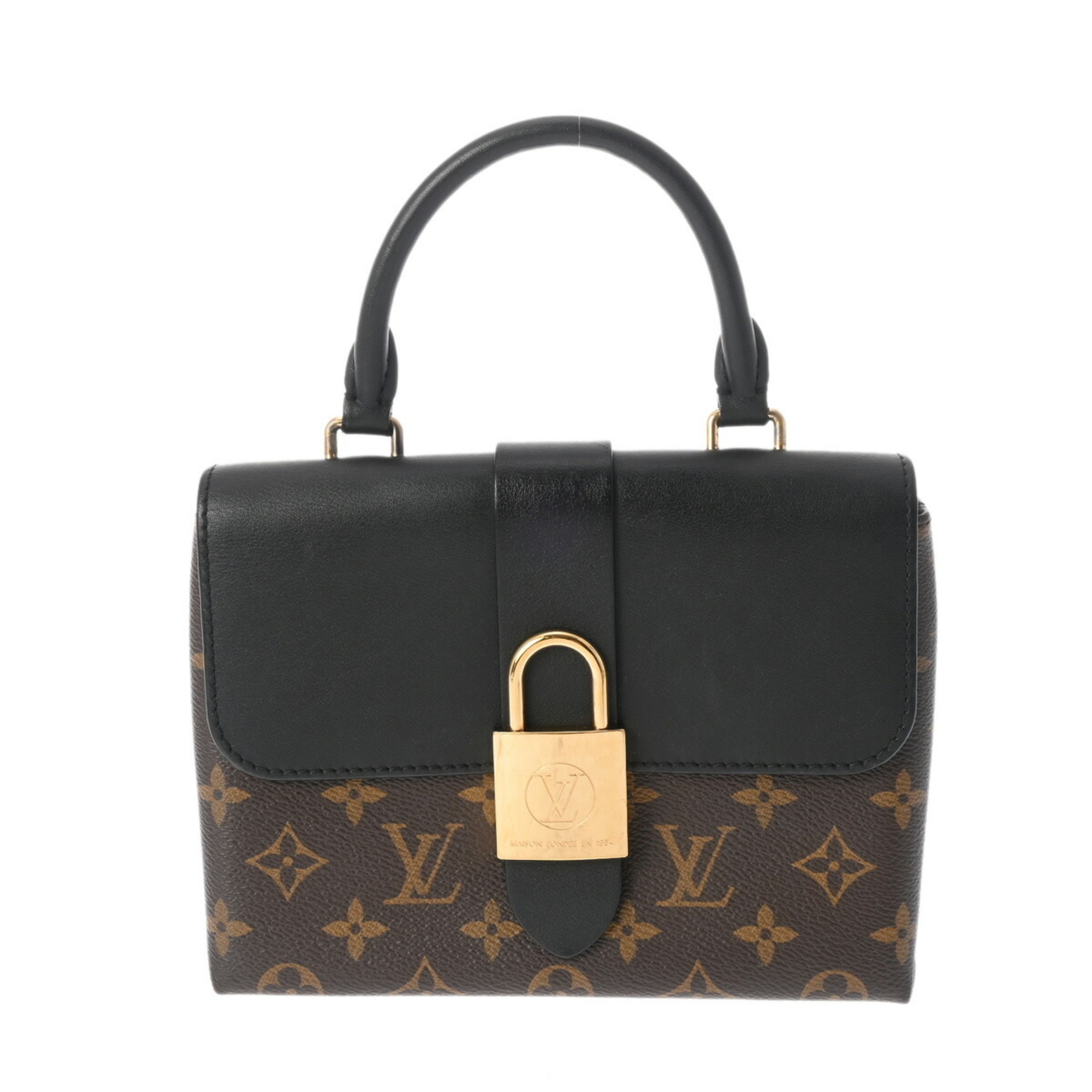 LOUIS VUITTON Louis Vuitton Monogram Rocky BB Noir M44141 Women's Canvas Handbag