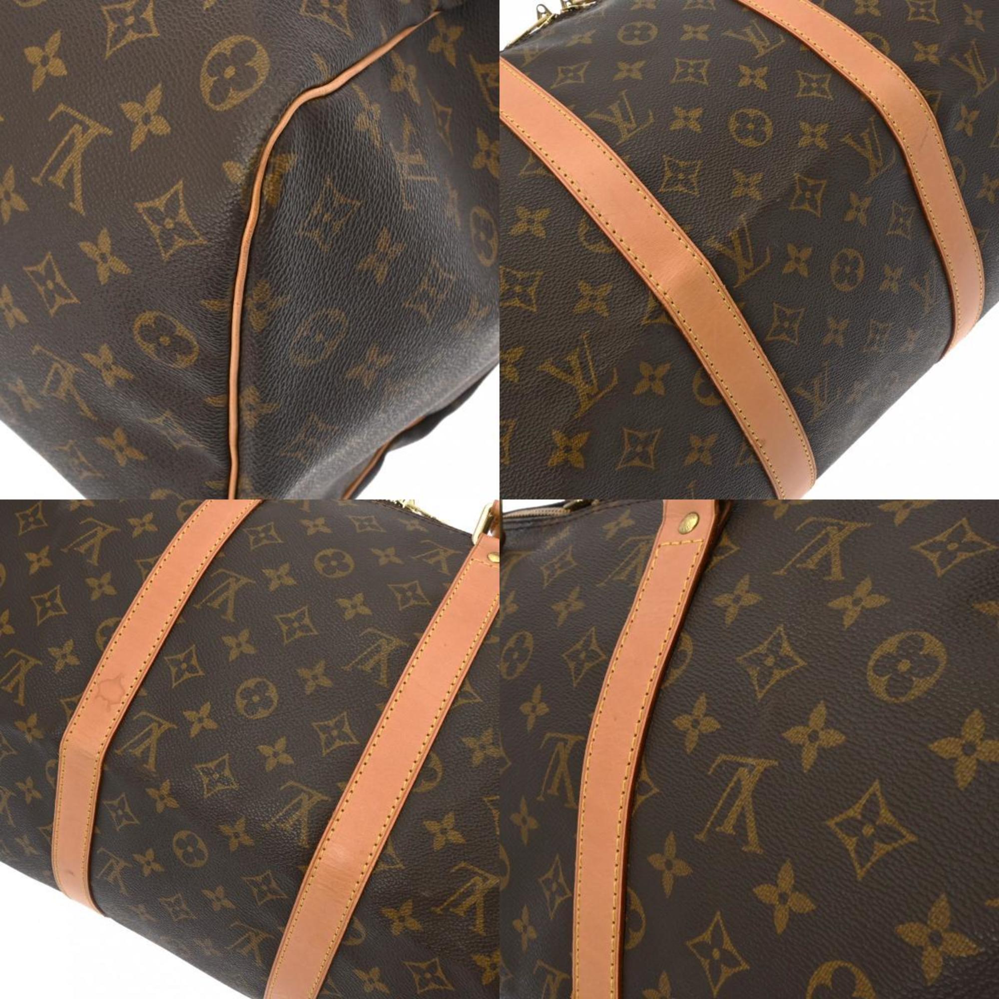 LOUIS VUITTON Louis Vuitton Monogram Keepall 50 Brown M41426 Unisex Canvas Boston Bag