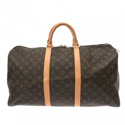 LOUIS VUITTON Louis Vuitton Monogram Keepall 50 Brown M41426 Unisex Canvas Boston Bag