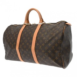 LOUIS VUITTON Louis Vuitton Monogram Keepall 50 Brown M41426 Unisex Canvas Boston Bag