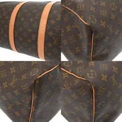 LOUIS VUITTON Louis Vuitton Monogram Keepall 50 Brown M41426 Unisex Canvas Boston Bag