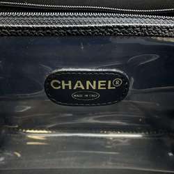 Chanel handbag vanity Coco mark caviar skin CHANEL 2way shoulder bag makeup box pouch black