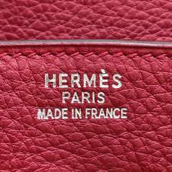 Hermes Birkin 35 Rouge vif Cazac Handbag □G stamp HERMES