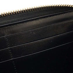 Gucci Long Wallet Guccissima Round Ribbon Leather 388680 GUCCI Black