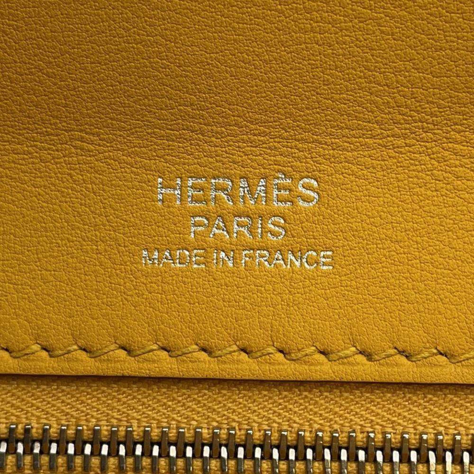 Hermes 24 29 Sac Vinquatre Handbag Jaune Ambre Taurillon Clemence Swift Y Stamp