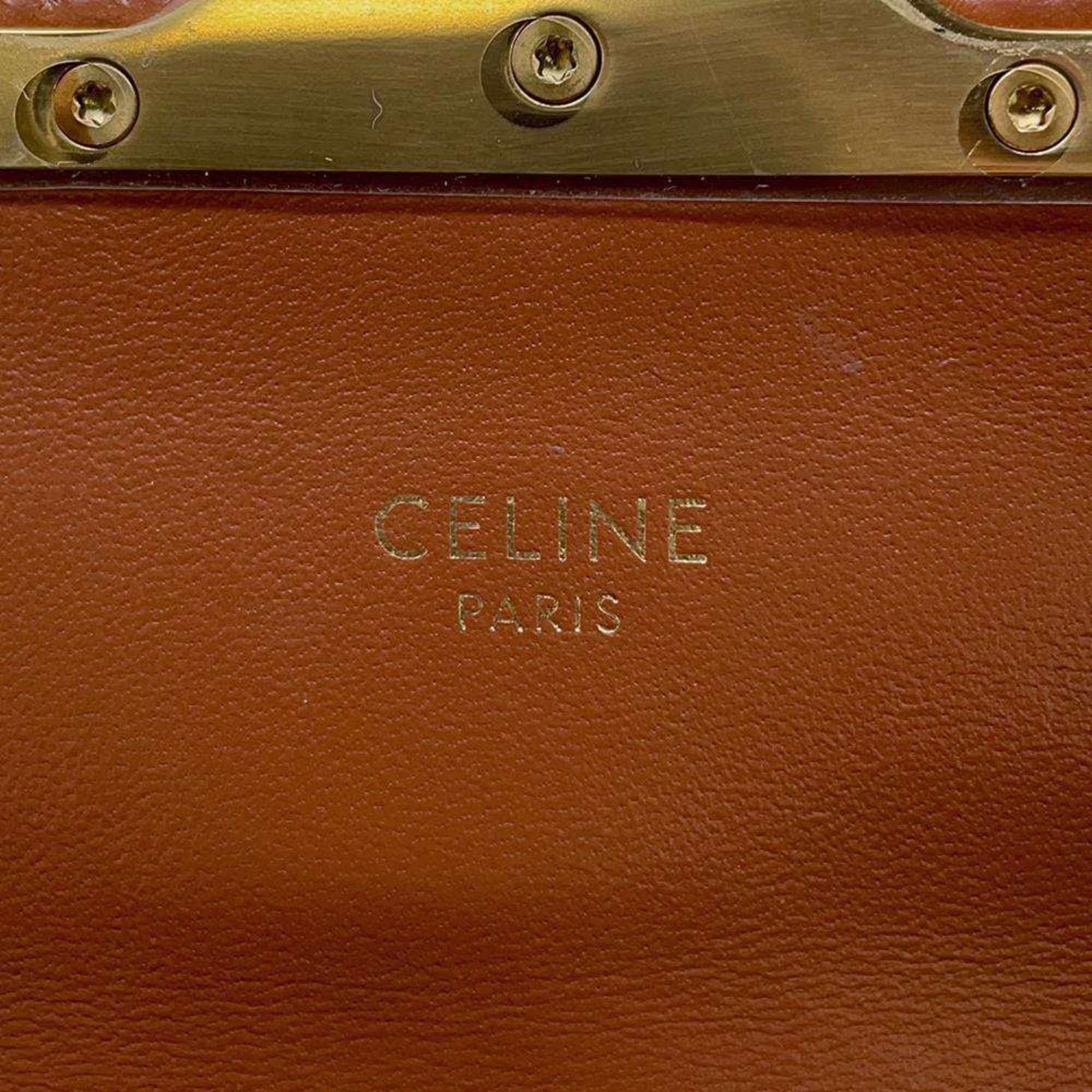 Celine Shoulder Bag Triomphe 194142CUZ CELINE White