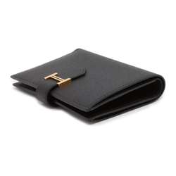 Hermes Bi-fold Wallet Bearn Compact Black Epson W Stamp HERMES