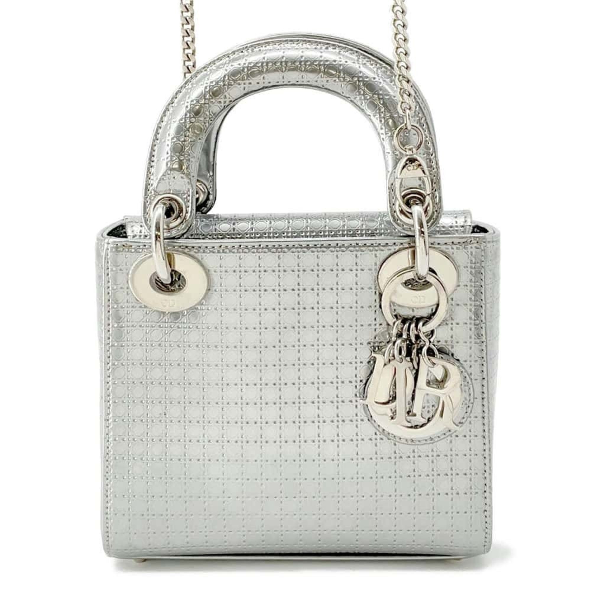 Christian Dior Handbag Lady Micro Cannage 2way Shoulder Bag