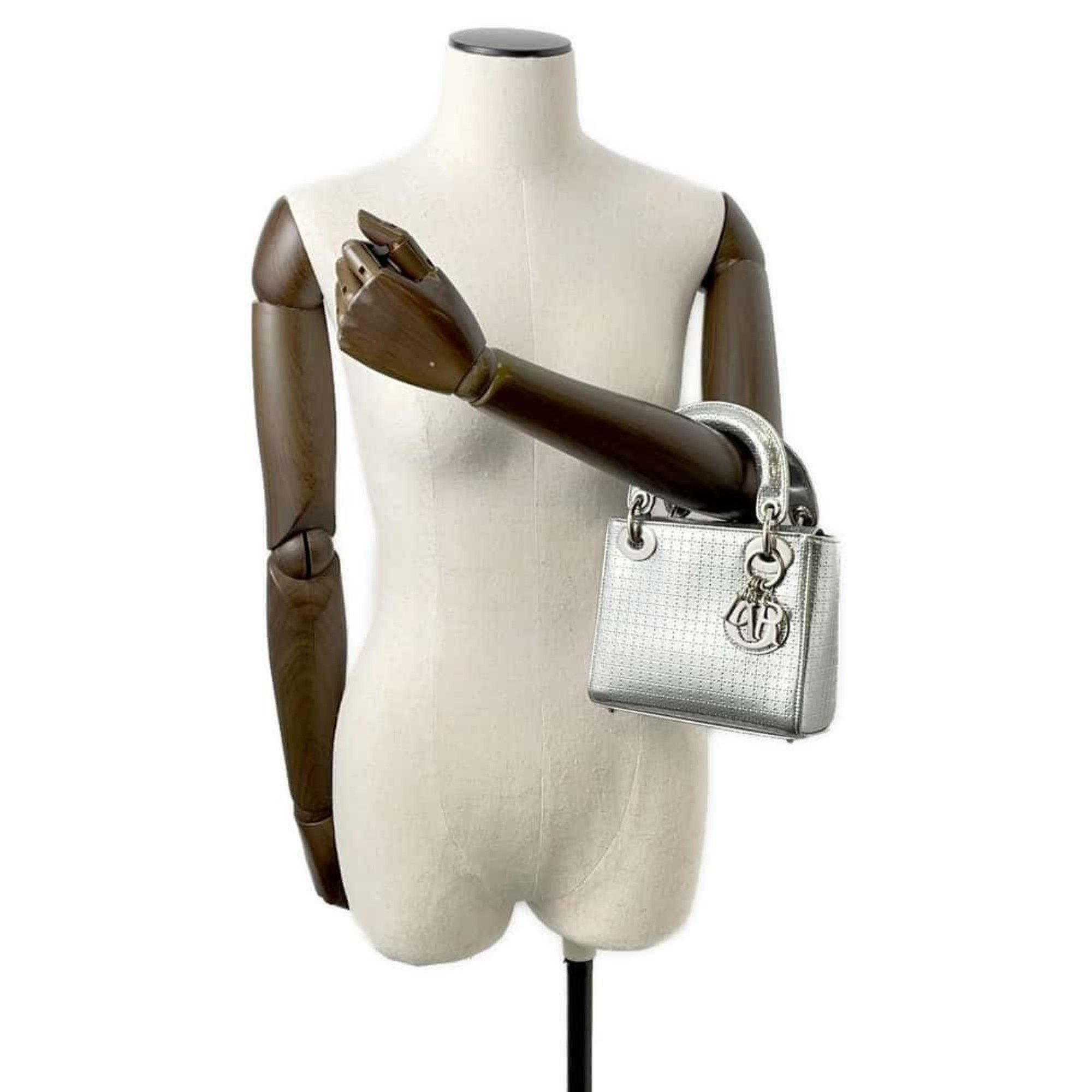 Christian Dior Handbag Lady Micro Cannage 2way Shoulder Bag