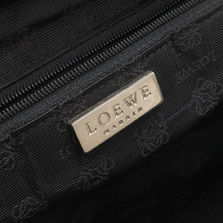 LOEWE Amazona 27 handbag Boston bag suede leather black