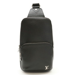 LOUIS VUITTON Taiga Avenue Sling Bag, Body Shoulder Leather, Noir, Black, M30443