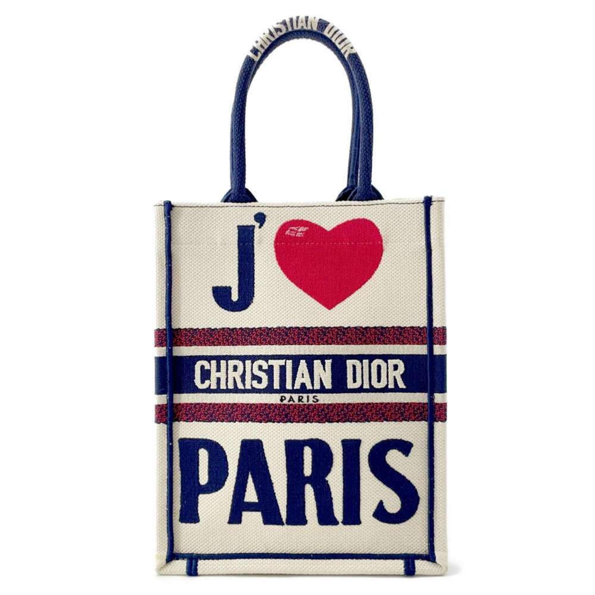 Christian Dior Handbag Book Tote Vertical Bag