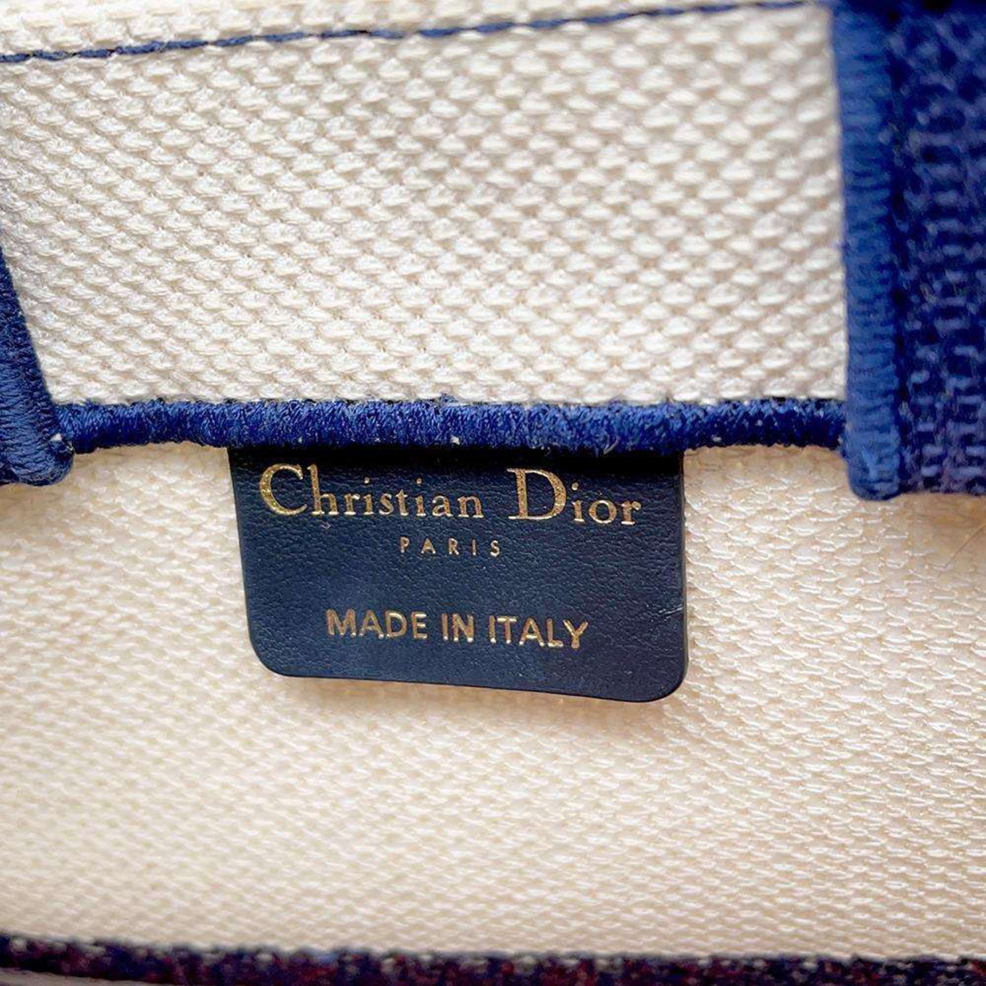 Christian Dior Handbag Book Tote Vertical Bag