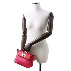 Hermes 24 Sac Vinquatre Handbag Rouge Cou Evercolor Swift Z Stamp