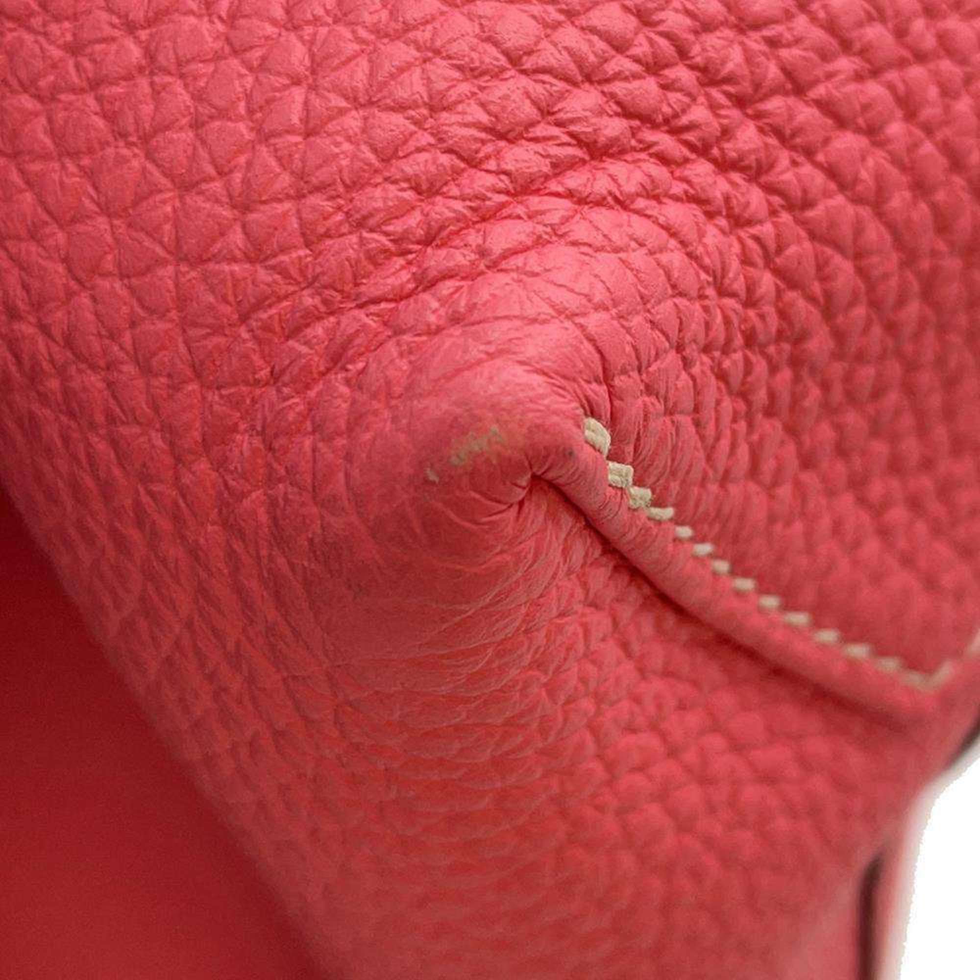 Hermes Tote Bag Double Sens 28 Rose Azalee Sesame Taurillon Clemence Y Stamp