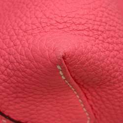 Hermes Tote Bag Double Sens 28 Rose Azalee Sesame Taurillon Clemence Y Stamp