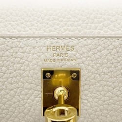 Hermes handbag Kelly 25, in-stitched, Cre Togo, U stamp, 2-way shoulder