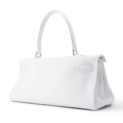 Hermes Shoulder Bag Kelly White Taurillon Clemence □N Stamp HERMES