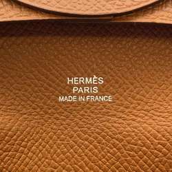 Hermes Wallet/Coin Case Bastia Gold Epson A Stamp HERMES Coin Purse