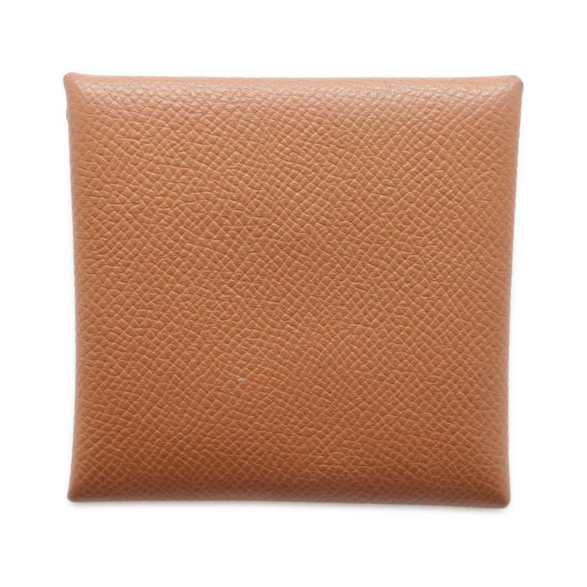 Hermes Wallet/Coin Case Bastia Gold Epson A Stamp HERMES Coin Purse