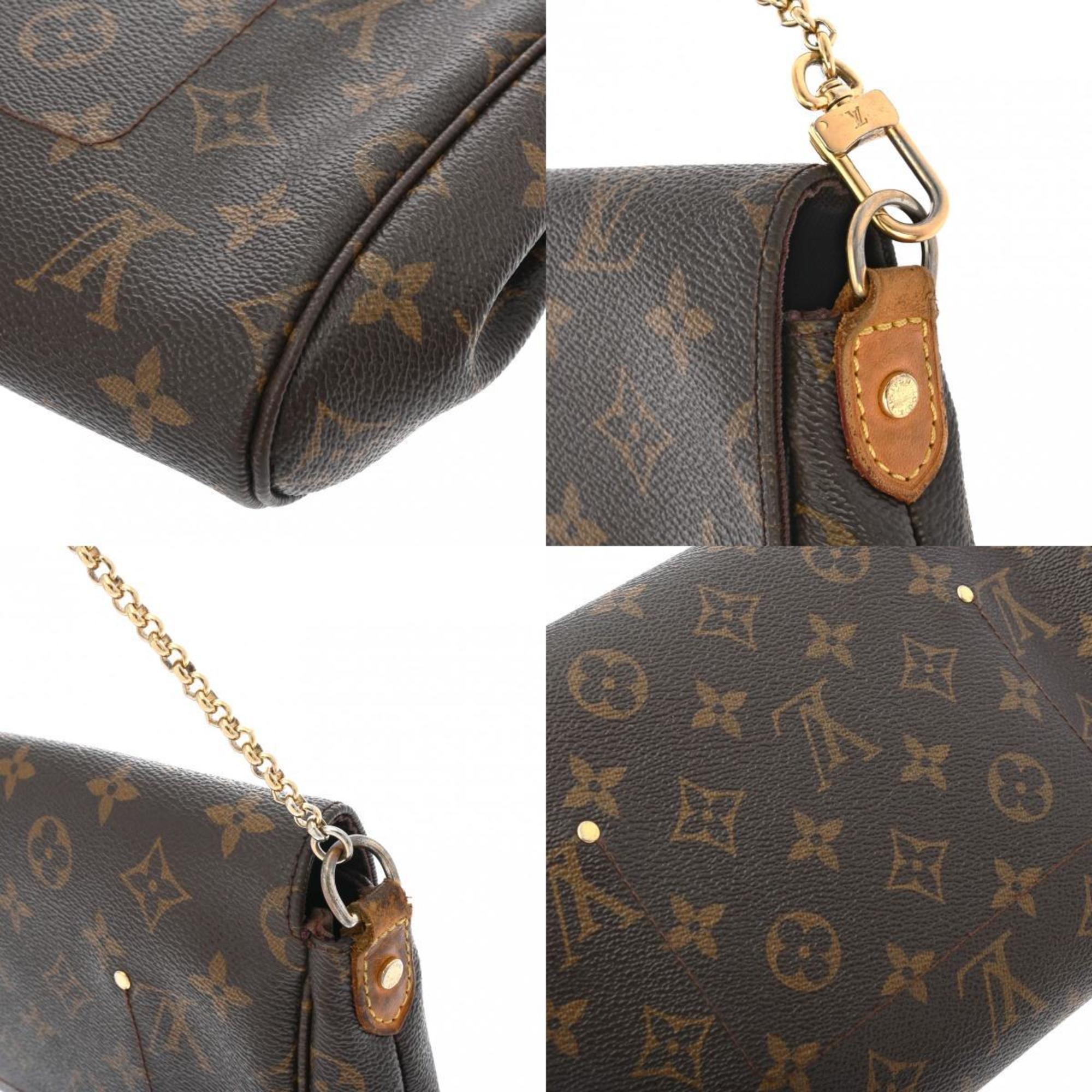 LOUIS VUITTON Louis Vuitton Monogram Favorite MM Brown M40718 Women's Canvas Shoulder Bag