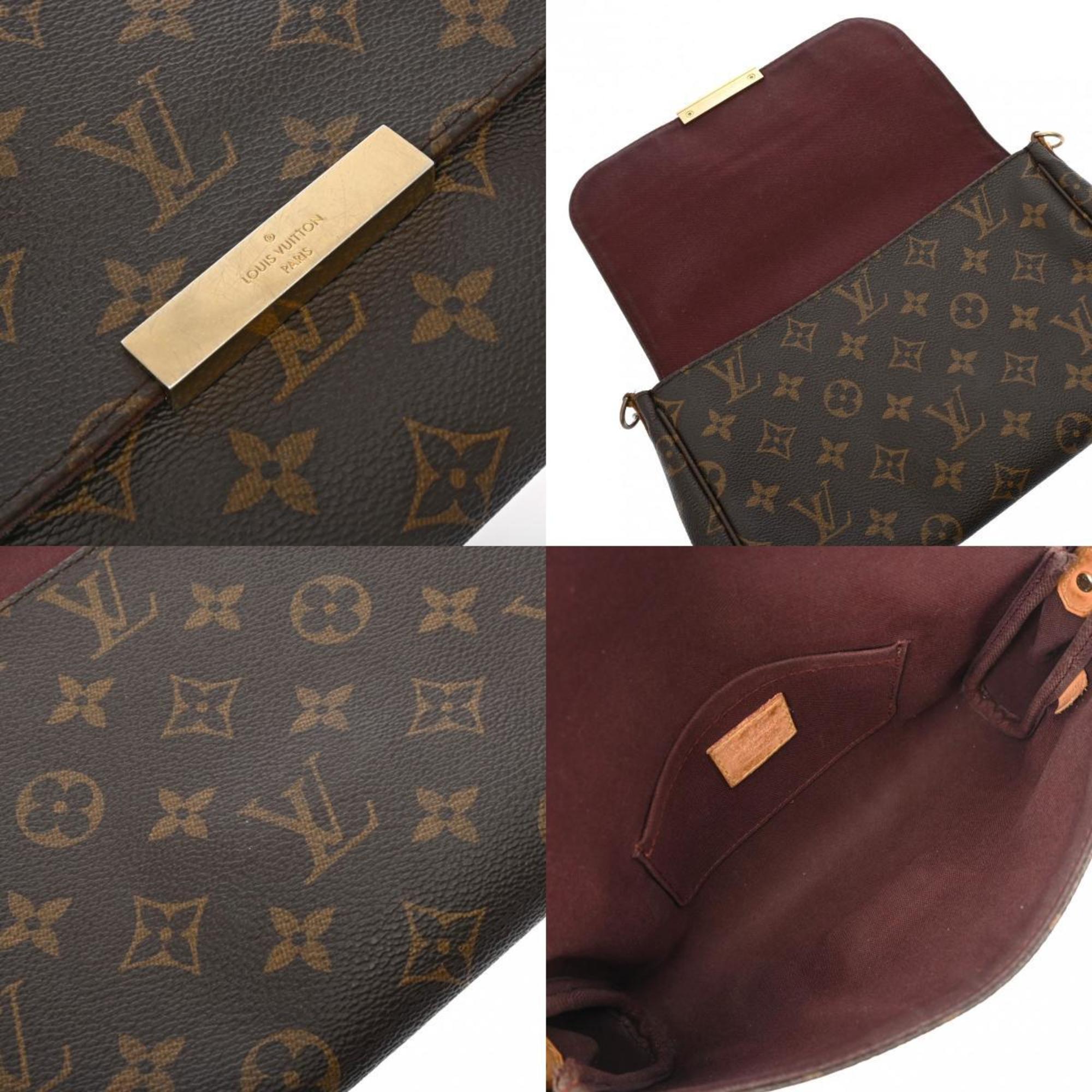 LOUIS VUITTON Louis Vuitton Monogram Favorite MM Brown M40718 Women's Canvas Shoulder Bag