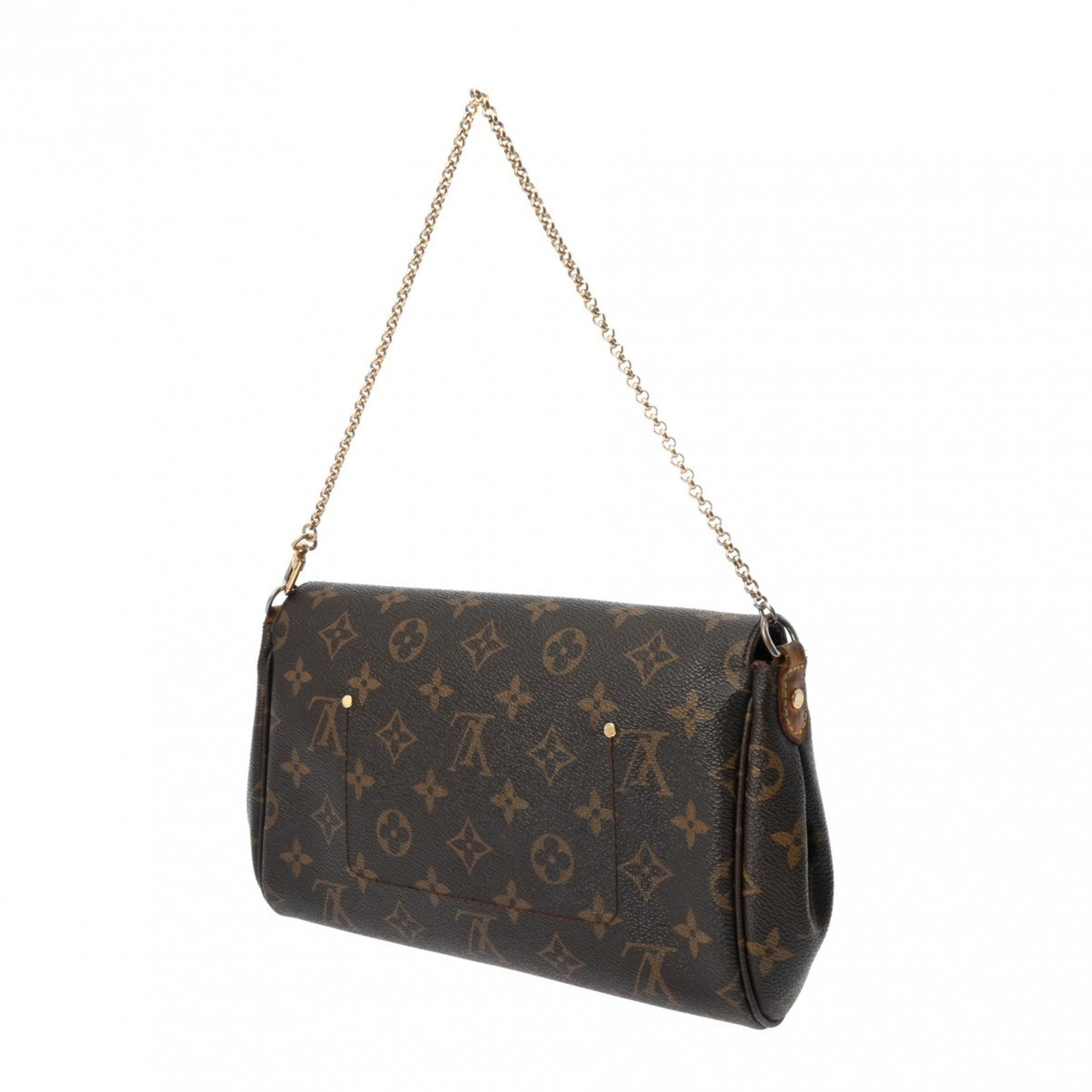 LOUIS VUITTON Louis Vuitton Monogram Favorite MM Brown M40718 Women's Canvas Shoulder Bag