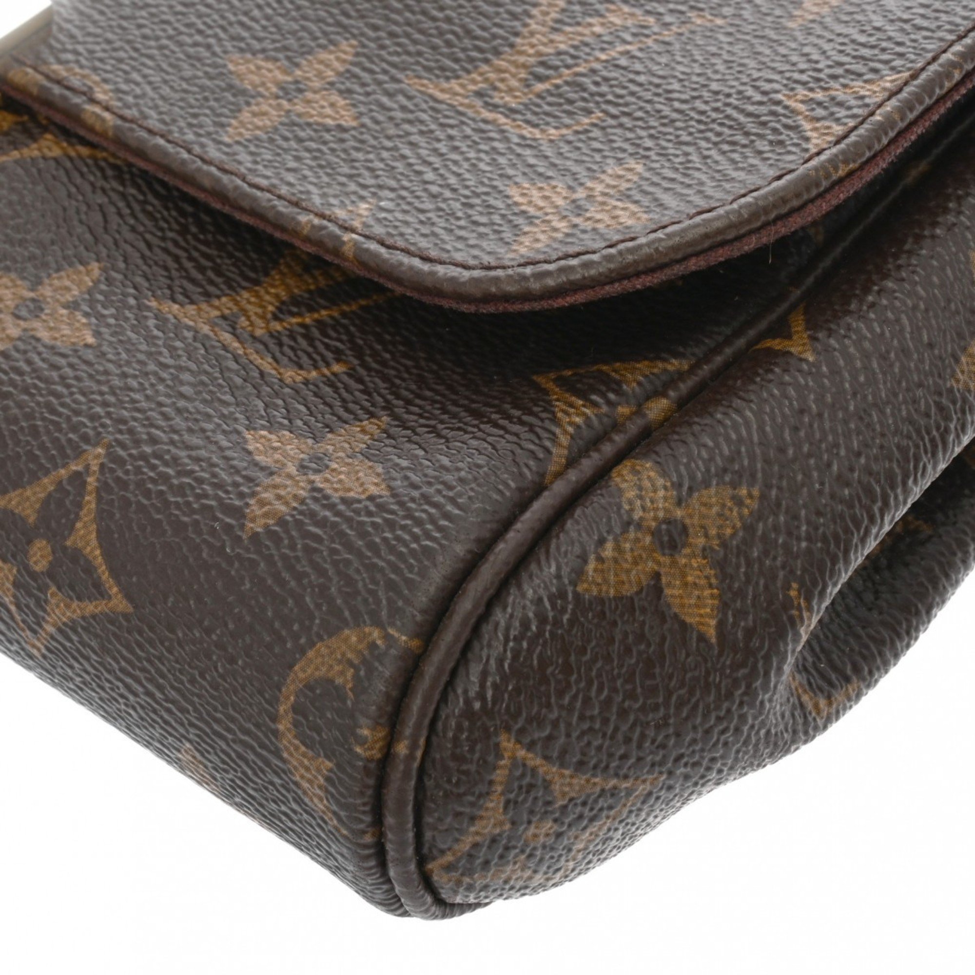 LOUIS VUITTON Louis Vuitton Monogram Favorite MM Brown M40718 Women's Canvas Shoulder Bag