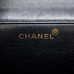 Chanel Chain Shoulder Bag Matelasse W Face Coco Mark Lambskin CHANEL Black