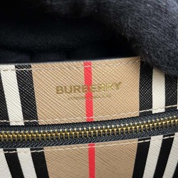 Burberry Tote Bag Striped Leather 80730571 BURBERRY Shoulder