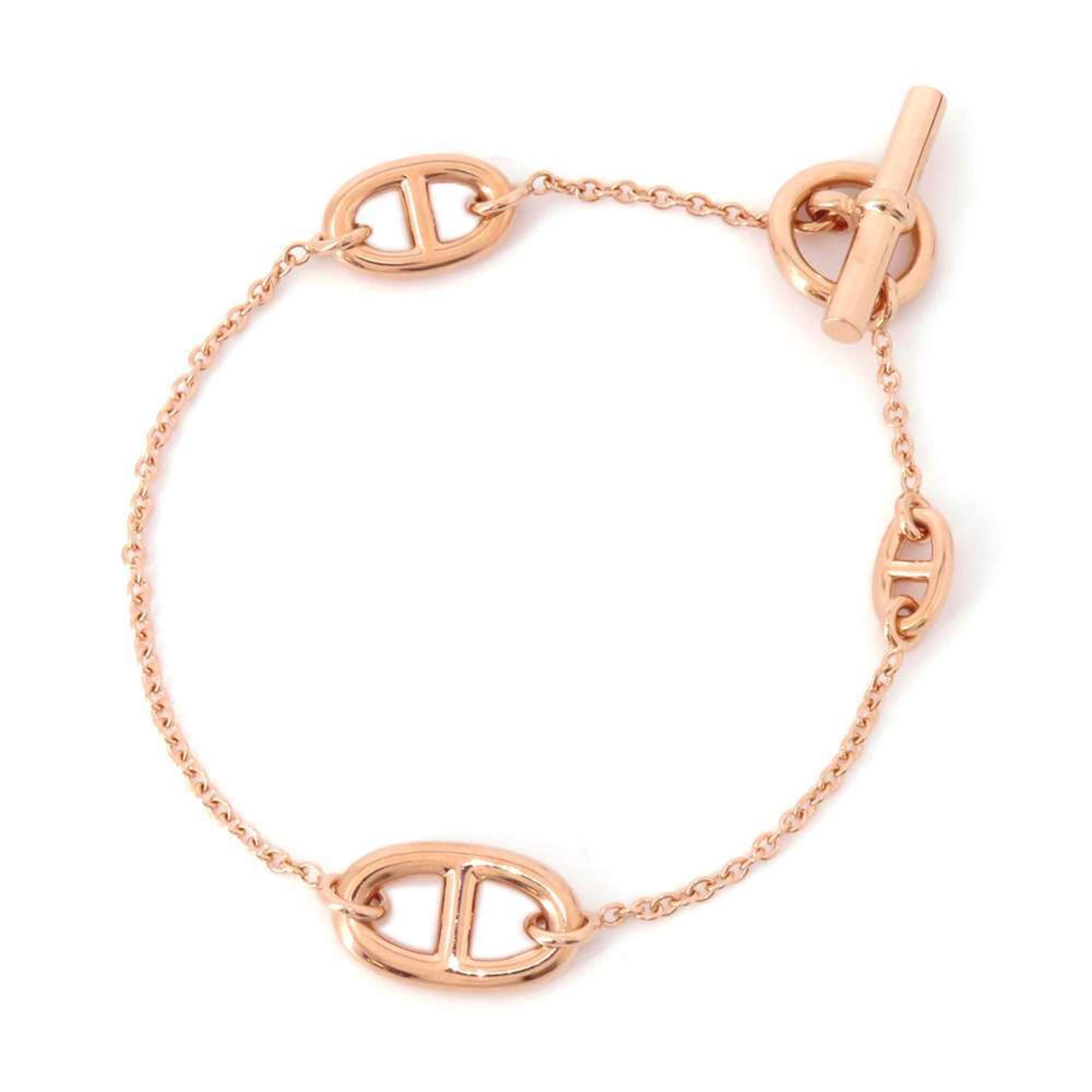 Hermes Bracelet Chaine d'Ancre Farandoule LG K18PG Pink Gold HERMES