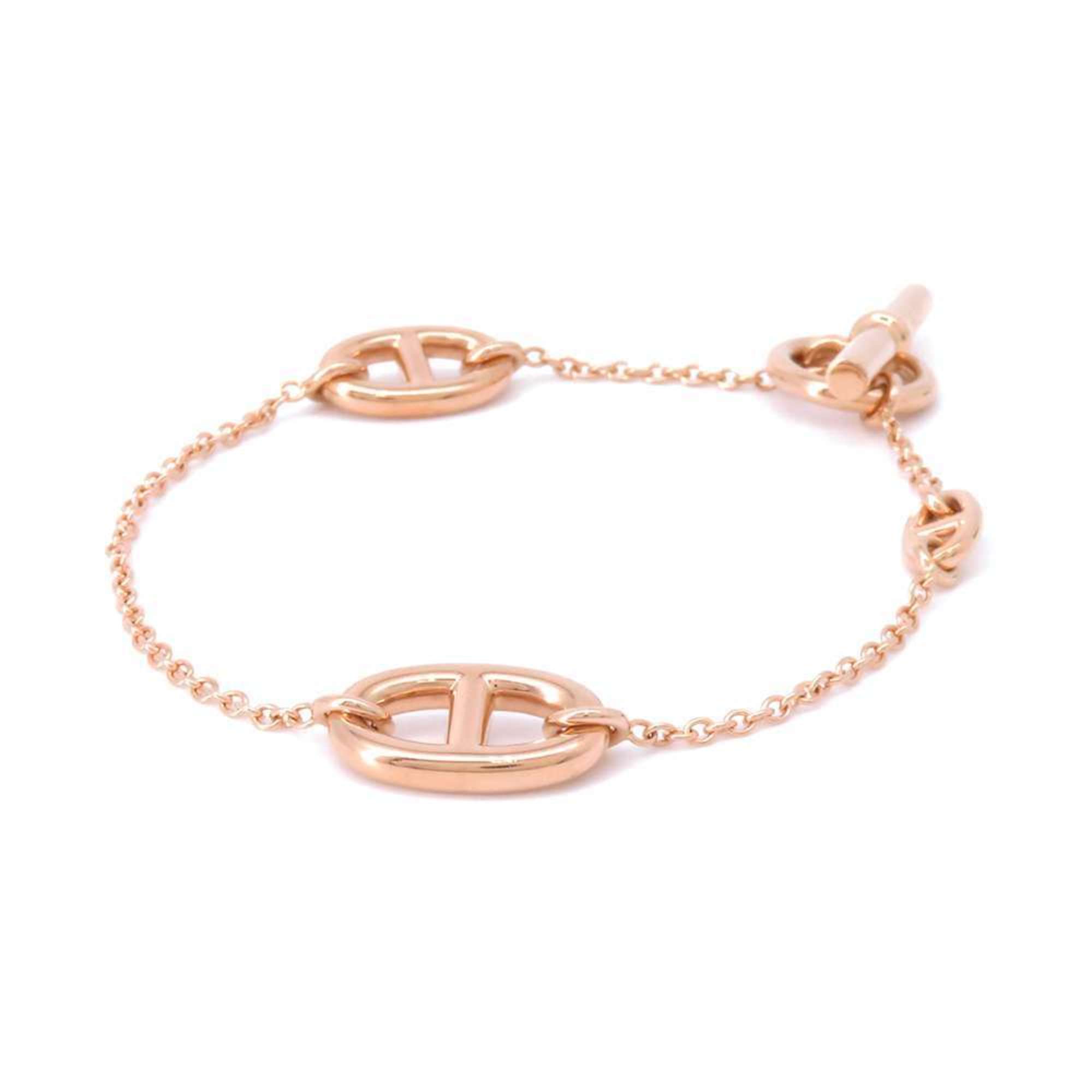 Hermes Bracelet Chaine d'Ancre Farandoule LG K18PG Pink Gold HERMES