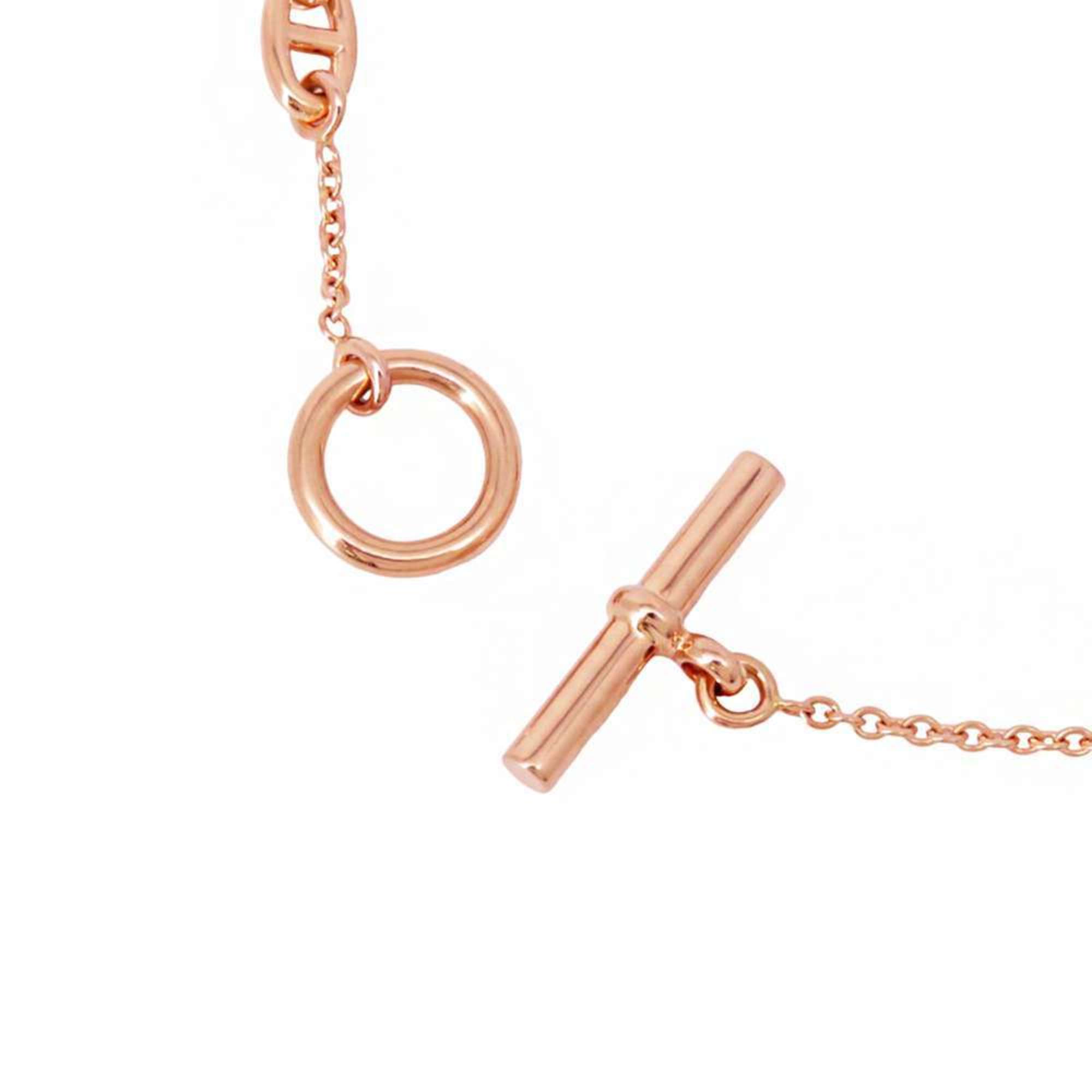 Hermes Bracelet Chaine d'Ancre Farandoule LG K18PG Pink Gold HERMES