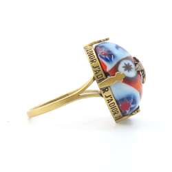 Christian Dior Ring BEE Stone Size L