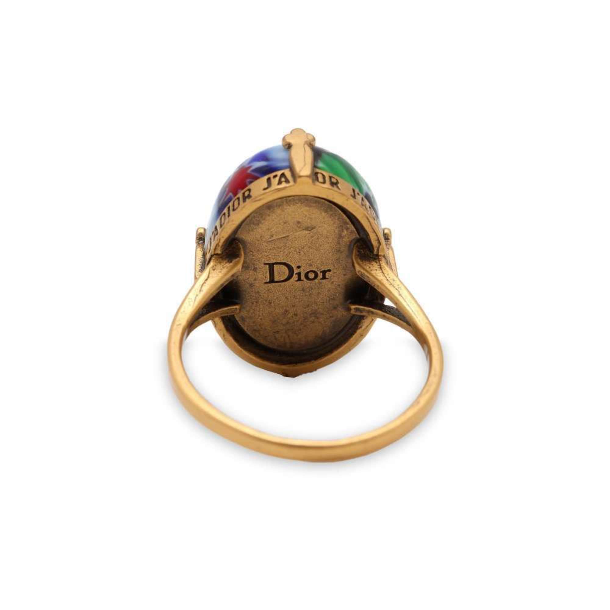 Christian Dior Ring BEE Stone Size L