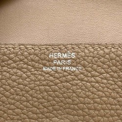 Hermes Business Card Holder/Card Case Dogon Chai Taurillon Clemence U Stamp Holder