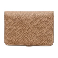 Hermes Business Card Holder/Card Case Dogon Chai Taurillon Clemence U Stamp Holder